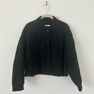 Rag & Bone Black Val Quilted Cropped Jacket